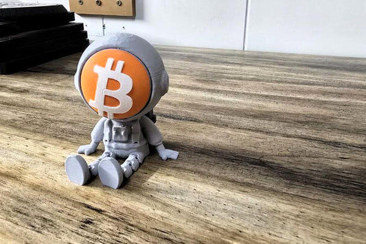Bitcoin Astronaut | Flexible Legs | Cute!