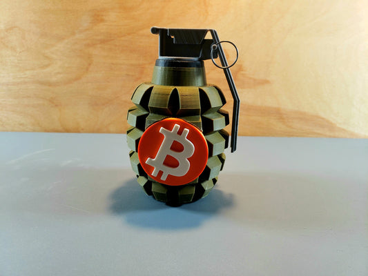 Bitcoin Grenade!!! | Make a Bold Statement with this Realistic Bitcoin Grenade!