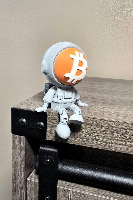 Bitcoin Astronaut | Flexible Legs | Cute!