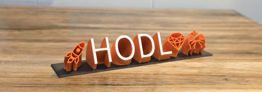 Bitcoin HODL Sign | Desktop | Hold On for Dear Life!