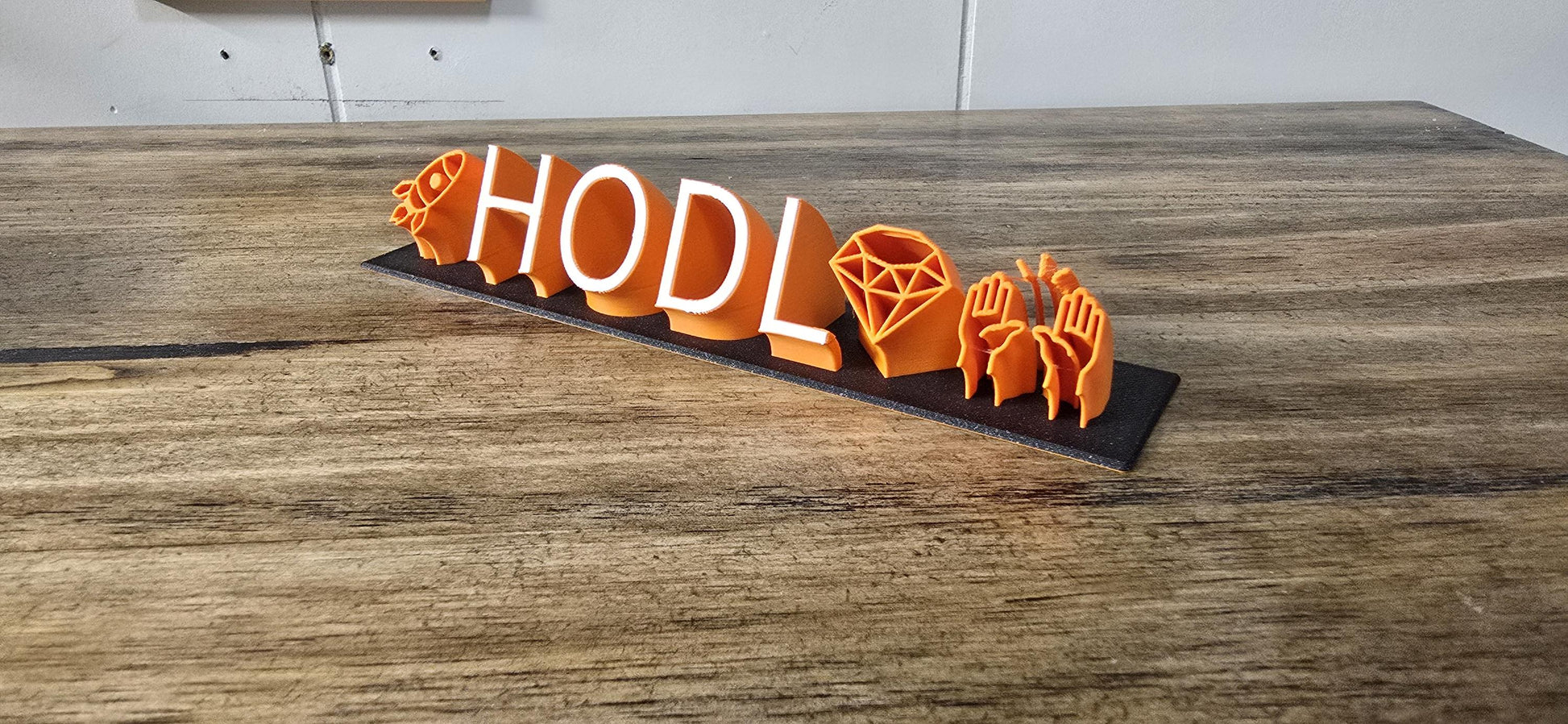 Bitcoin HODL Sign | Desktop | Hold On for Dear Life!