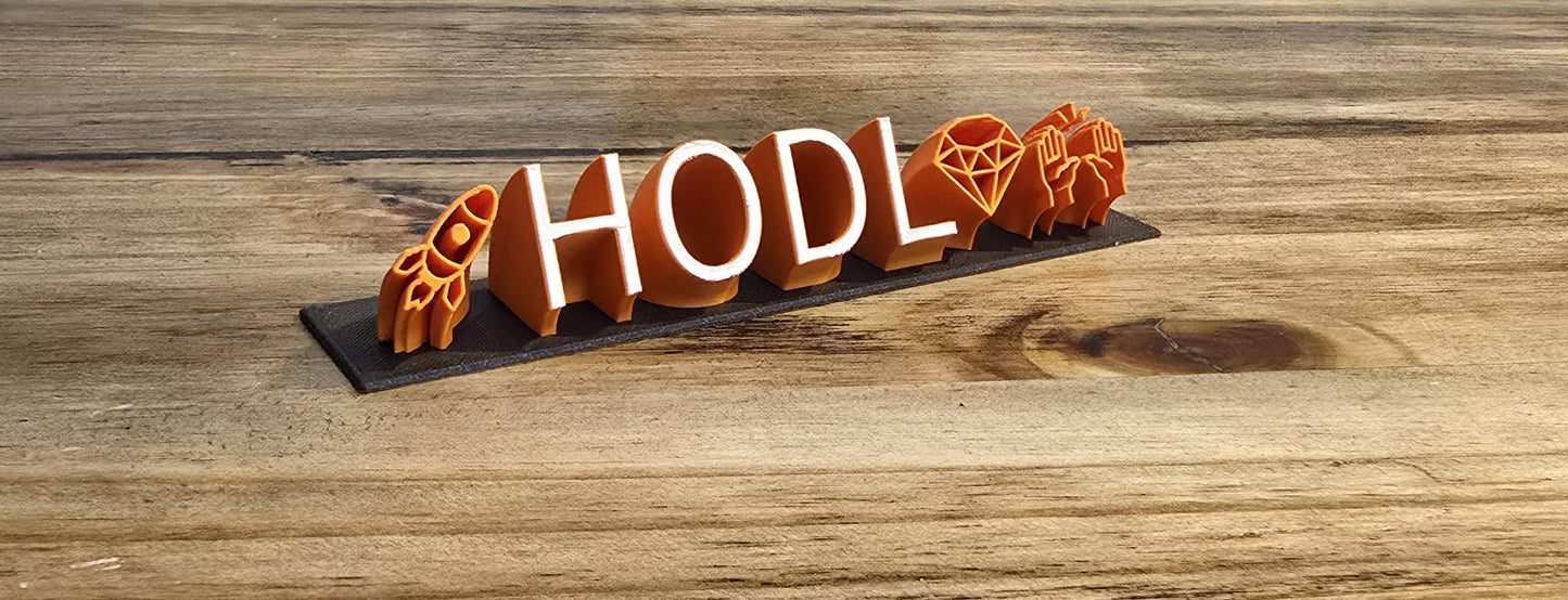 Bitcoin HODL Sign | Desktop | Hold On for Dear Life!